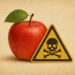 apple with a skull and crossbones triangle sign signifying food as medicine