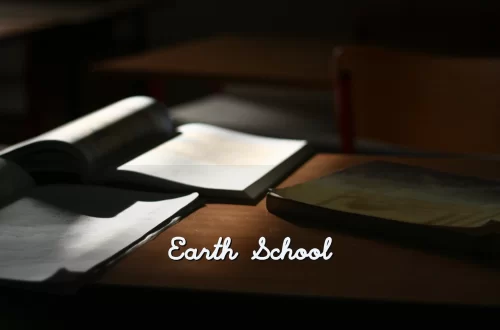 Open journal in natural light representing Earth School reflections and lived faith