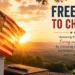 American flag at sunrise with a rustic table, journal, and freedom to choose message for Donna Appel’s MAHA Monday reflection on whole body health and resilience